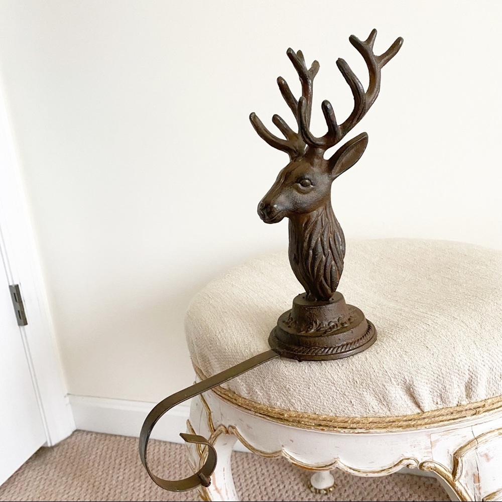 Anthropologie Deer Stag stocking holder
